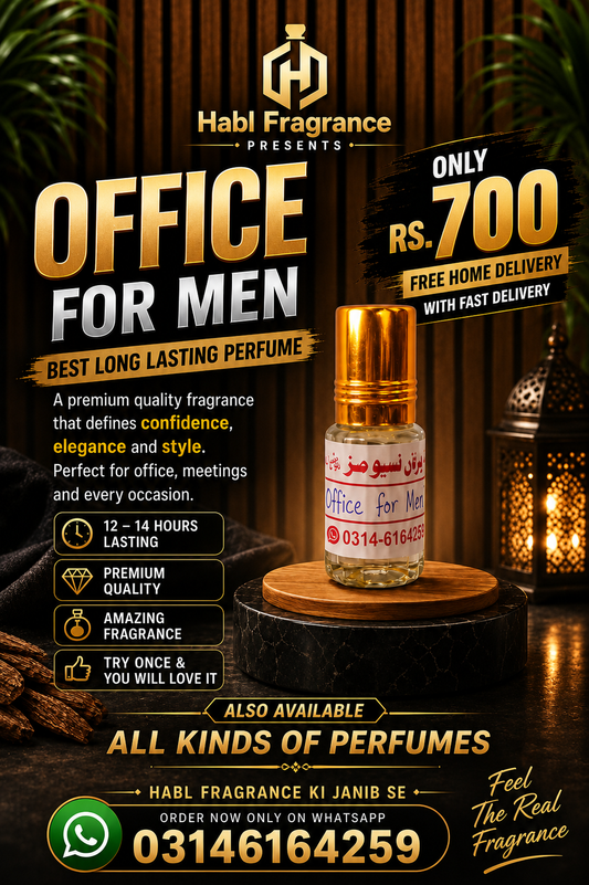 Office For Men Premium Perfume | Long Lasting Eau De Parfum (3ml)